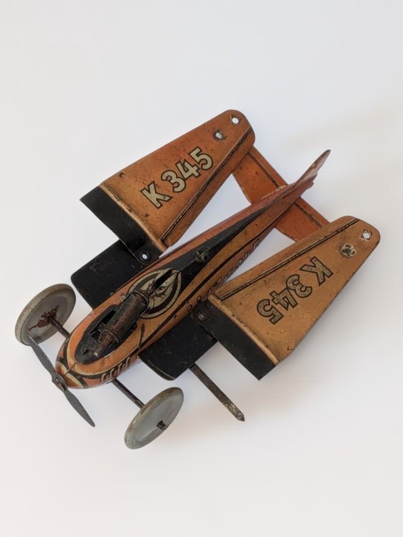 Theodoros様専用 アンティーク 飛行機型 ブリキのおもちゃ K345