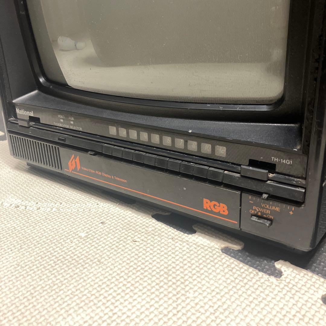 National TH-14G1 小型ブラウン管テレビ RGB接続 - メルカリ