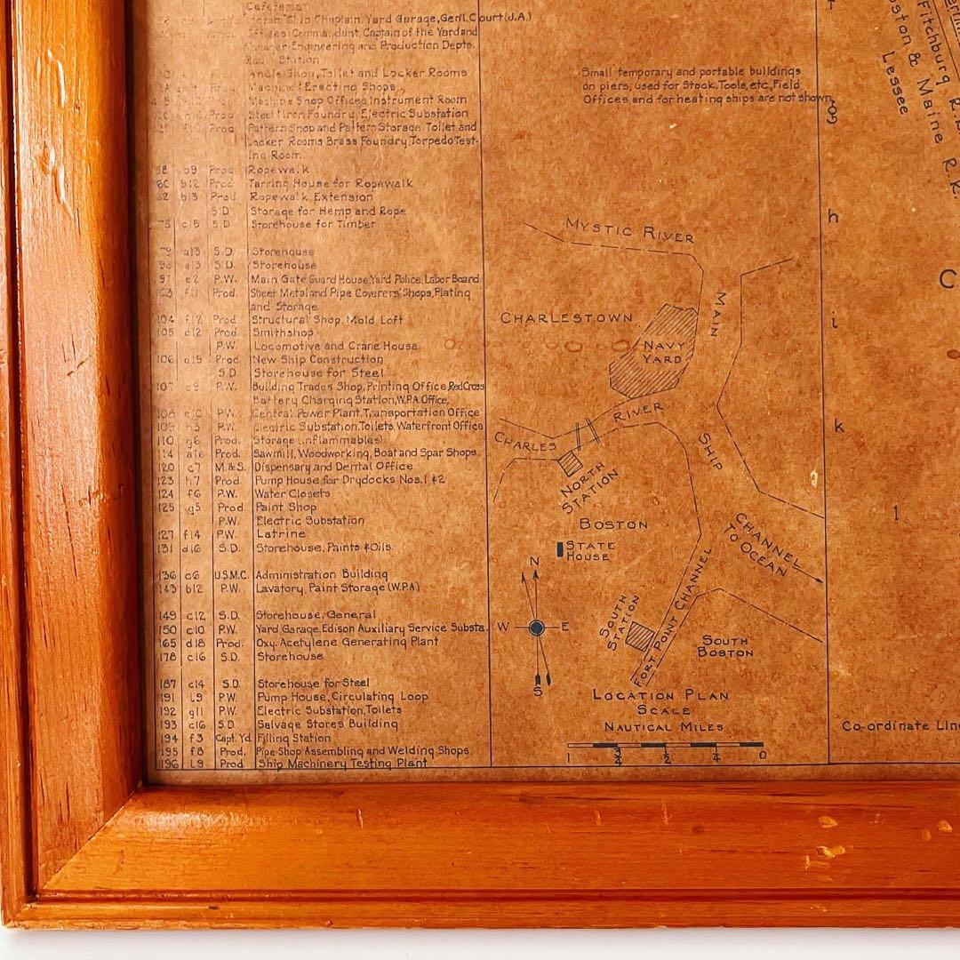 アメリカンビンテージ雑貨 古地図 USNAVY ブロカント 古道具 アンティーク