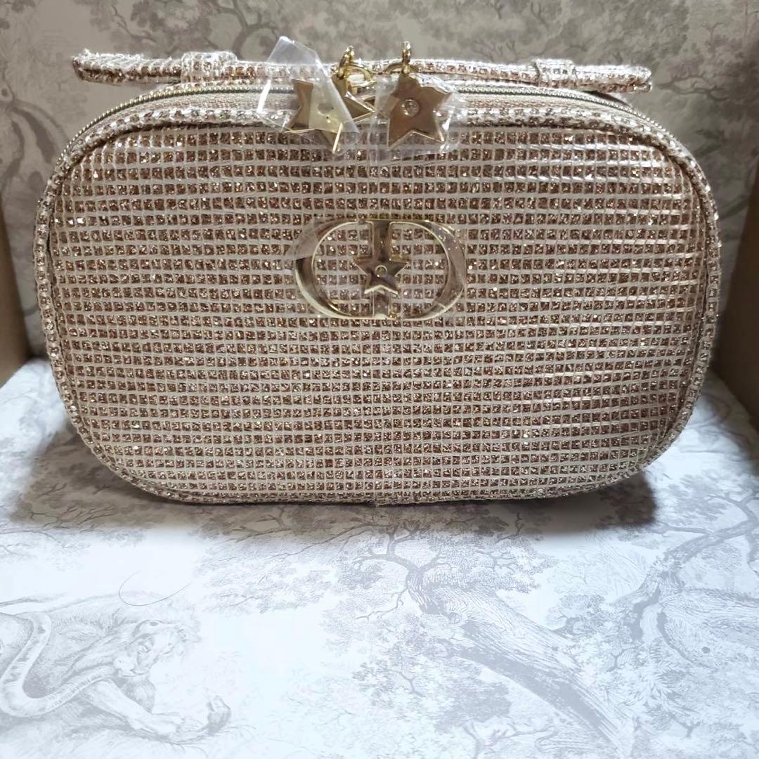新品 Dior ディオール ノベルティ ポーチ ゴールド キラキラ