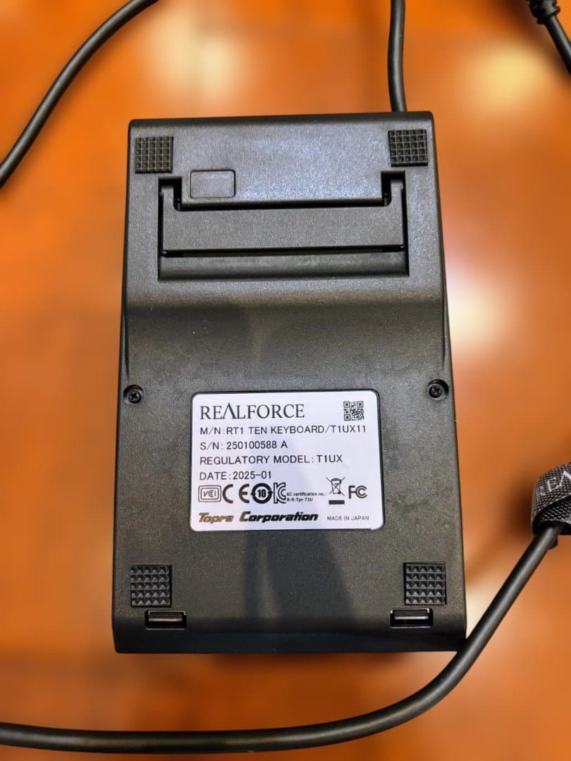美品：REALFORCE TUX11 テンキー USB接続 ブラック - メルカリ