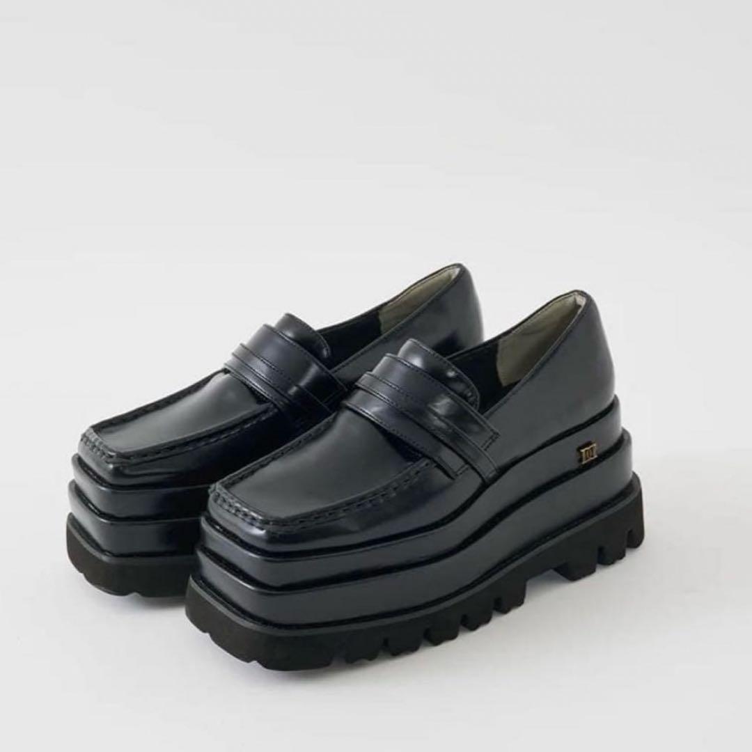 ダーリッチ Darich プラットフォームローファー　Mサイズ ダーリッチ Darich プラットフォームローファー （ブラック