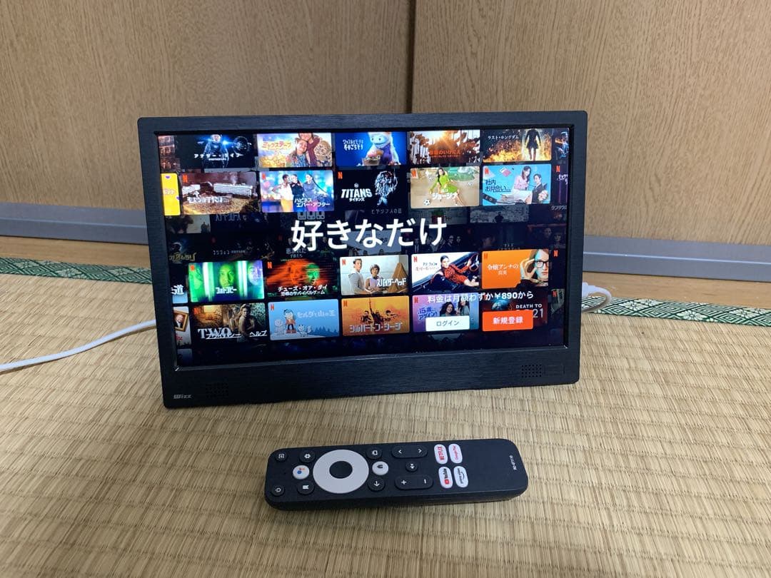 新品に近い　Android搭載 ポータブルテレビ　WiFiネット動画 Amazon | 11.6型防水ポータブルテレビ | Android 11搭載 | IPX6防水