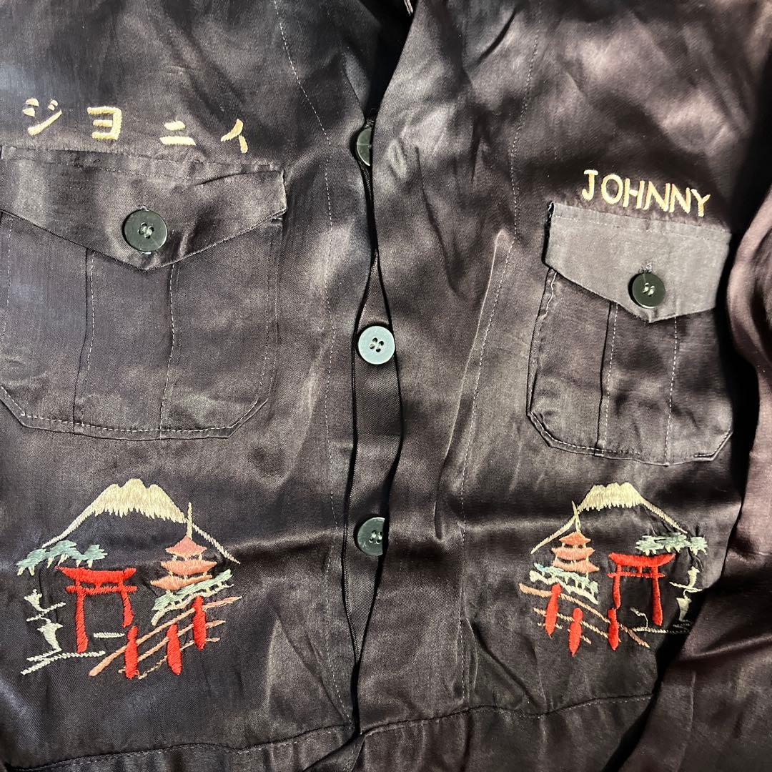 サテン ビンテージ 古着 30s スカシャツ - メルカリ