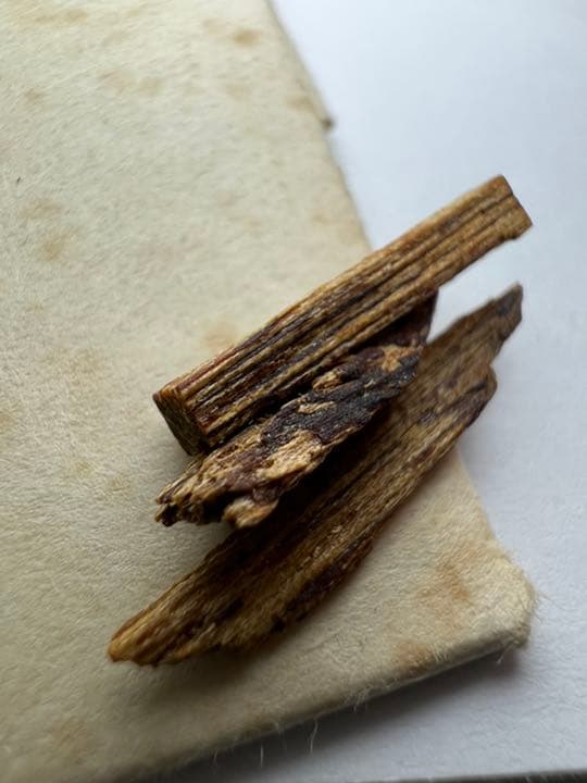 古渡命銘木 志野流家元名香　伽羅　【うてな】0.174g 香木/お香/沈香/伽羅