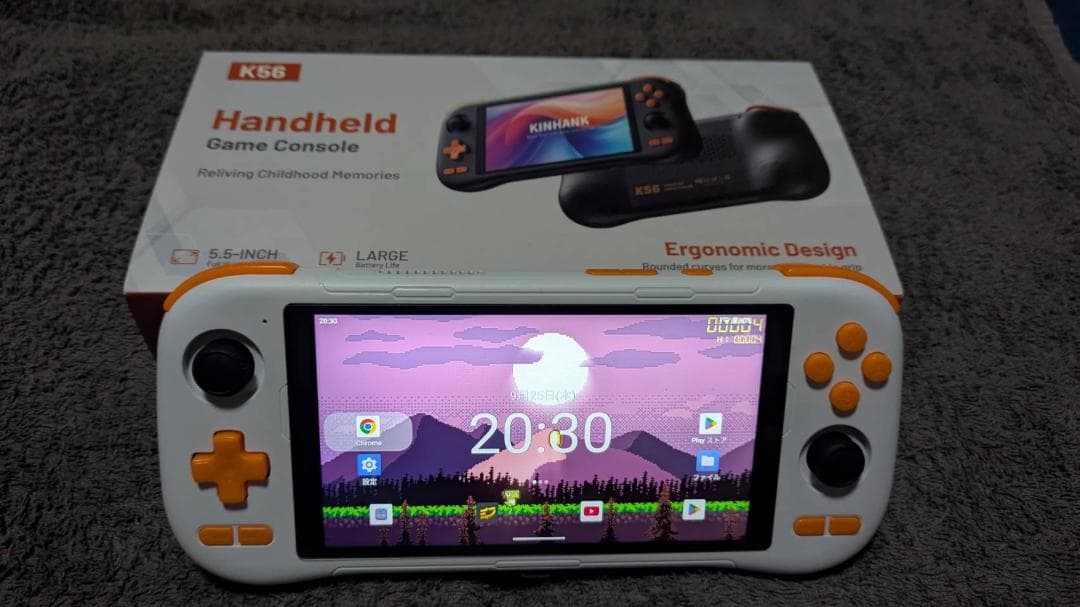 KINHANK K56 + 64gbマイクロSD　中華エミュレーターゲーム機 Amazon | kinhank K56 レトロハンドヘルドゲーム機 7000以上のゲームに