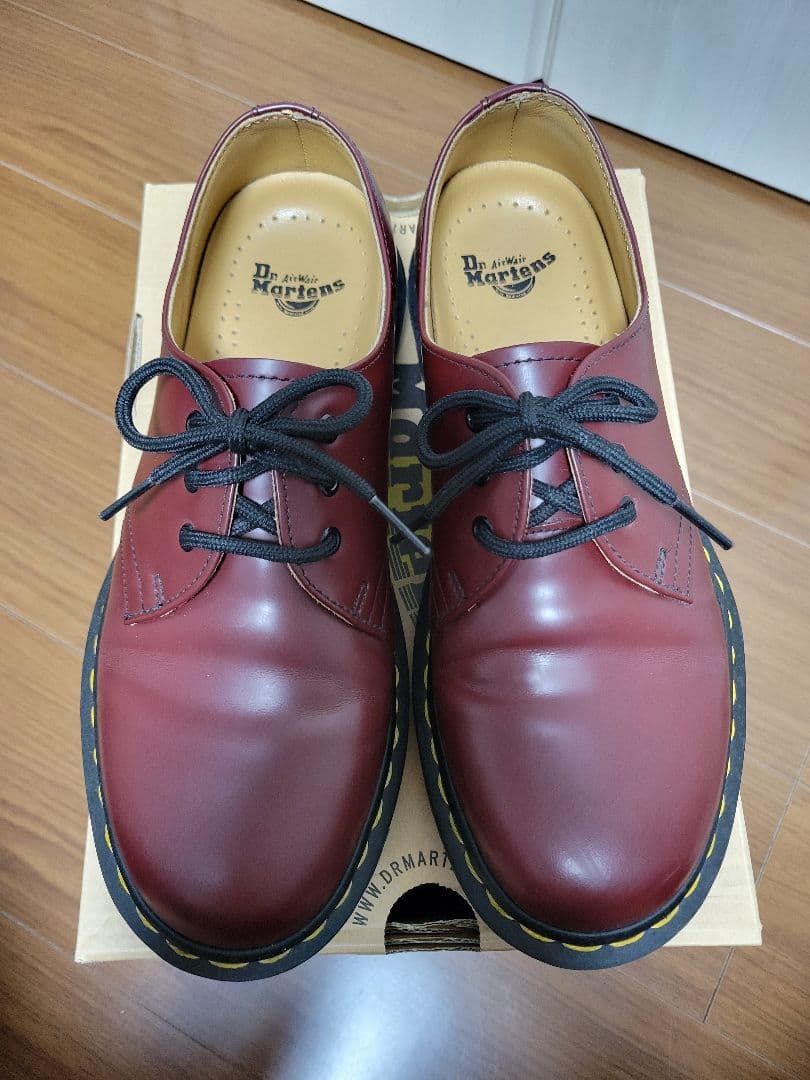 Dr. Martens 1461 チェリーレッド UK5（インソール付） - メルカリ