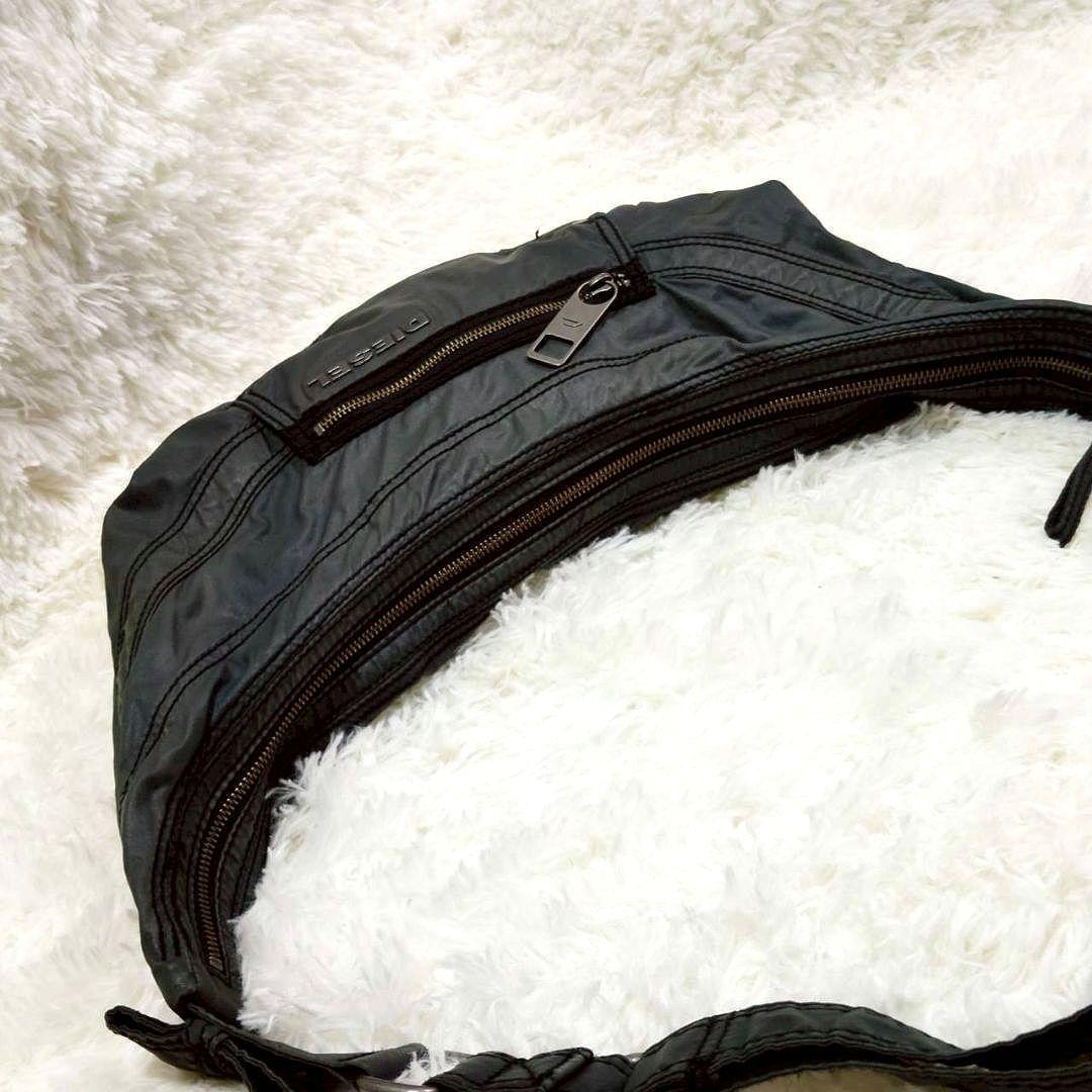 DIESEL y2k 00s archive ハーフムーン 三日月バッグ グレー - メルカリ