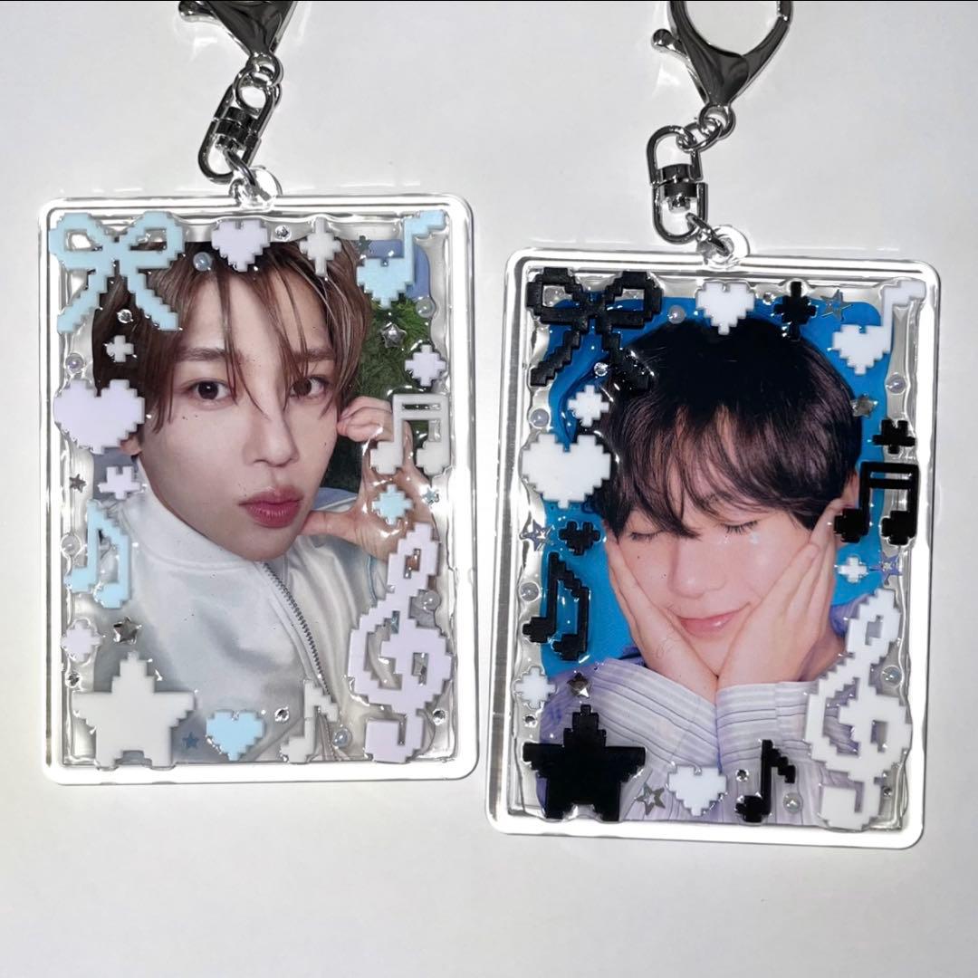 レジン デコ トレカキーホルダー トレカケース B8 韓国 音符