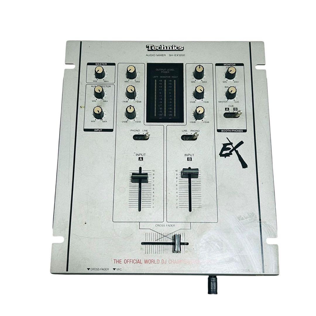 【送料込み】Technics テクニクス DJミキサー SH-EX1200 中古品】Technics/DJミキサー/SH-EX1200 シルバー -DJ機材アナログ
