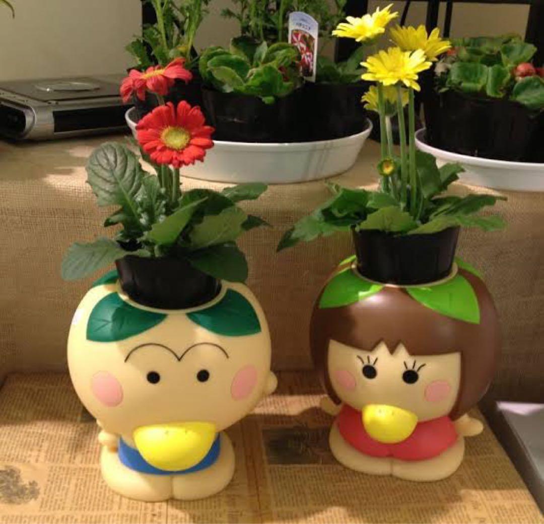 未使用□はなかっぱ&ももかっぱ コンポート 植木鉢 プランター 箱付き