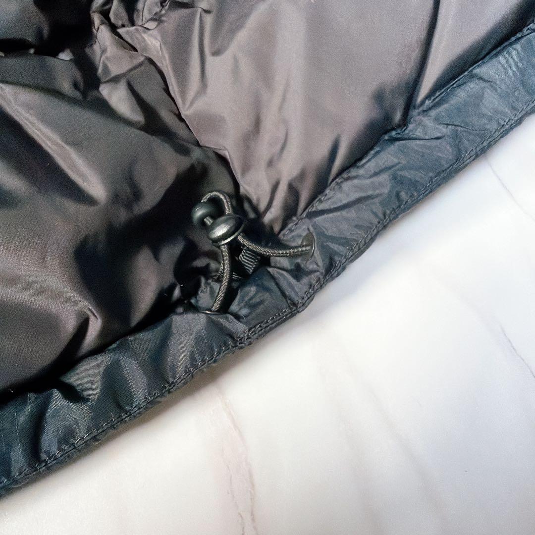 《美品》ナンガ オーロラテックス ダウンジャケット フード ブラック Lサイズ