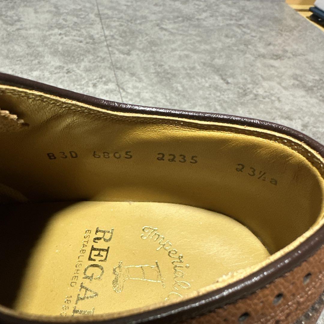 REGAL インペリアルグレード ウイングチップ 2235 シボ革 23.5cm