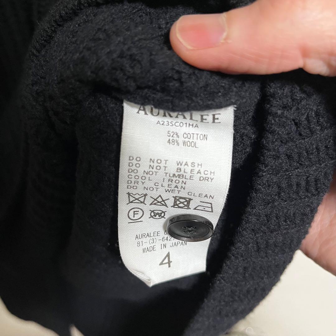 AURALEE ニットシャツ カーディガン stein A23SC01HA - メルカリ