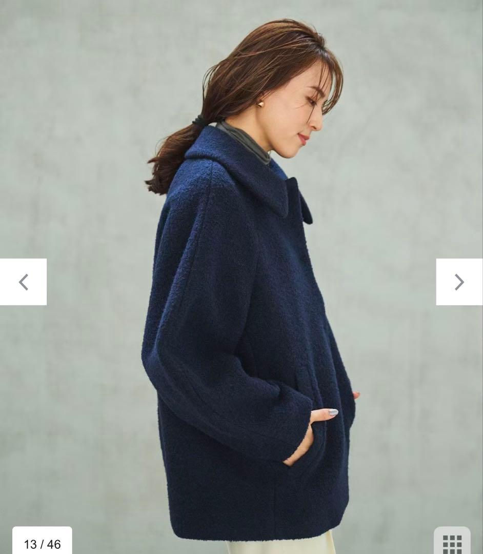 Newans プードルコクーンコート 笹川友里さんコラボ ハッシュ