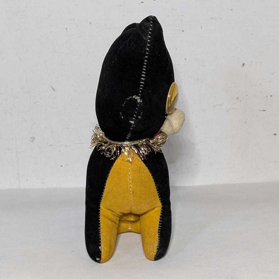 昭和レトロ 古い黒猫のぬいぐるみ - メルカリ