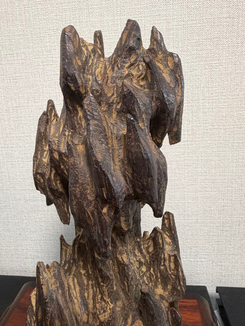 天然香木 希少良香 伽羅 山子 置物 493.5g