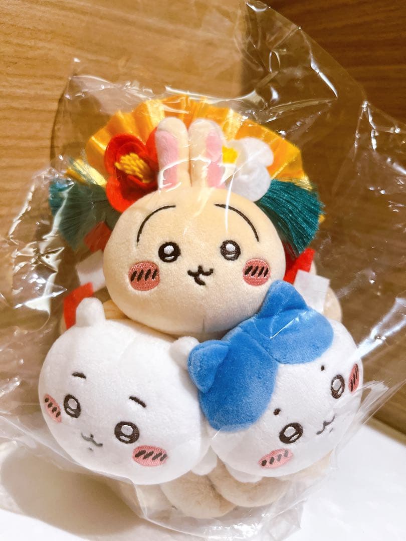 ちいかわ しめ縄なぬいぐるみ 正月飾り ハチワレ うさぎ お正月 〆縄