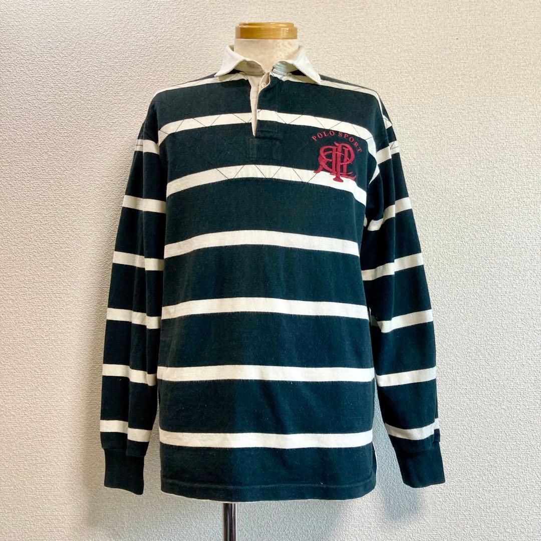 King Gnu 常田大希着類似】 90s ポロスポーツ 長袖ラガーシャツ - メルカリ
