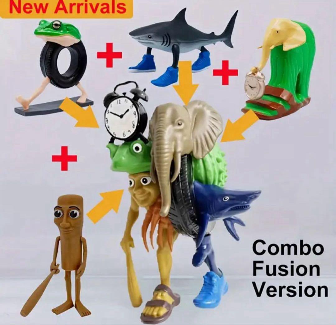 イタリアンブレインロット 合体ユニークなフィギュア スタイル18cm