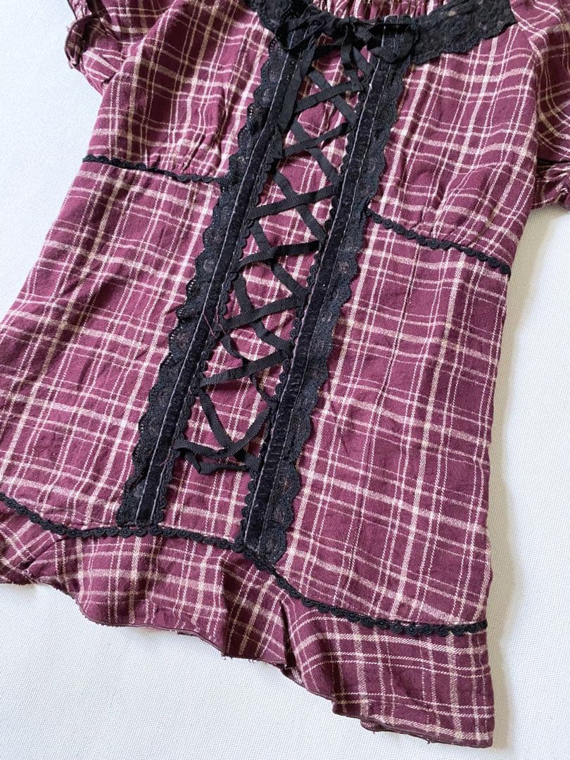 Axes アクシーズファム 編み上げリボン y2k coquette 00s