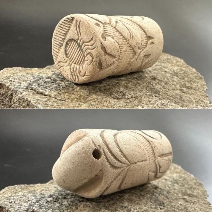 円筒印章 古代メソポタミア文明 自然の調和 スタンプ パワーストーン