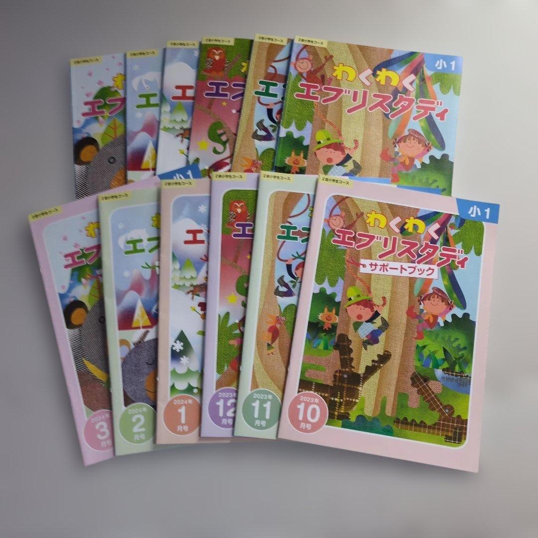 Z会小学1年生コース】エブリスタディワーク/みらい思考力等≪10～3月号