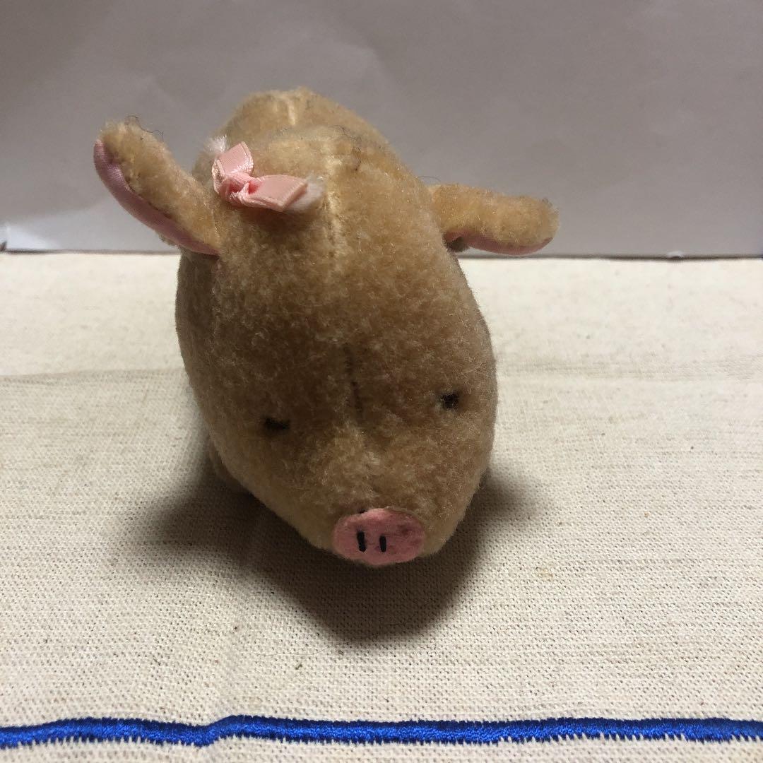 昭和レトロ ヴィンテージ デーキン DAKIN ぶた ぬいぐるみ 中古品