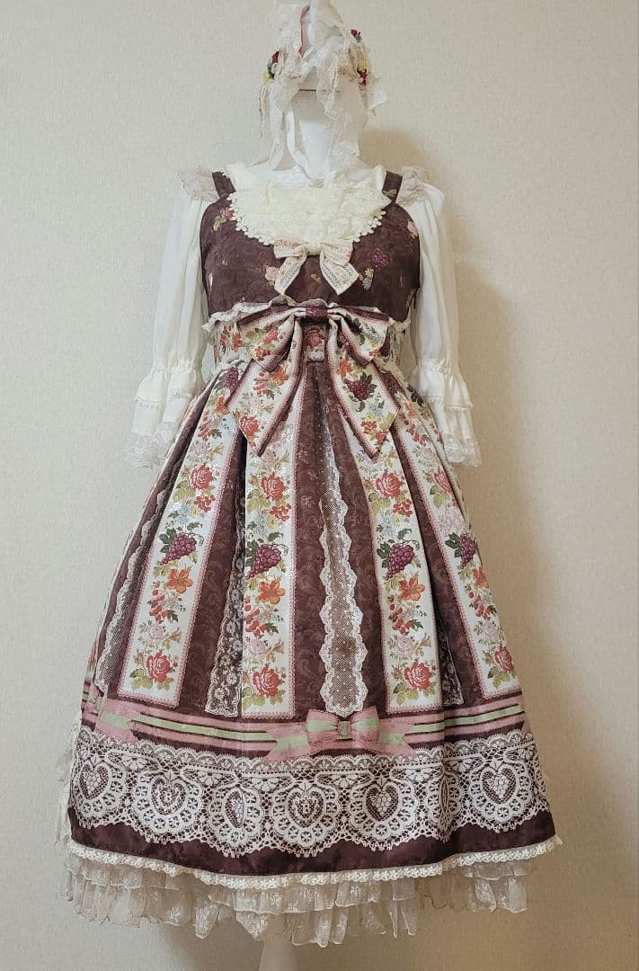 BABY グラスグリーンのPastoral 羊飼いの恋歌 茶 2点 グラスグリーンのPastoral〜羊飼いの恋歌〜柄フランティシュカ