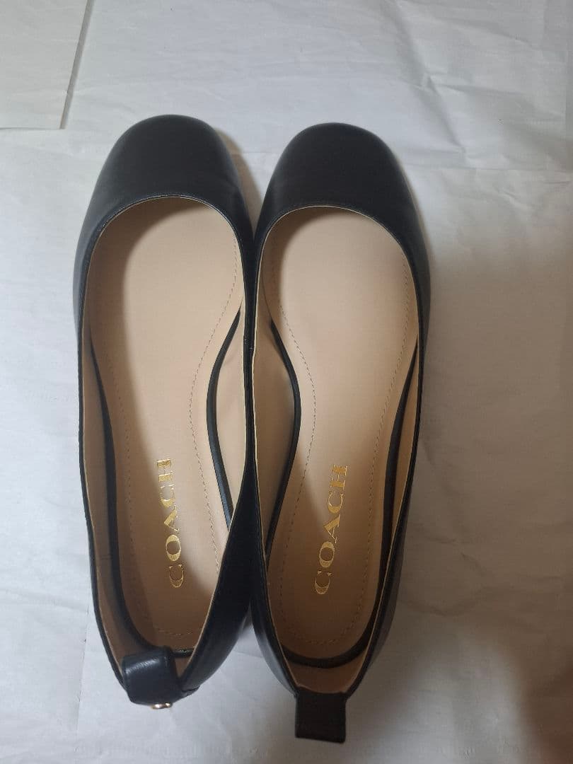 ​COACH コーチ WENDIE レザー バレエシューズ 24.5cm