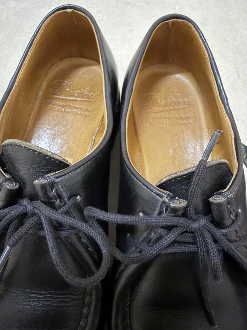 【41（25.5cm）、美品・ソール減り小】Paraboot ミカエル 黒