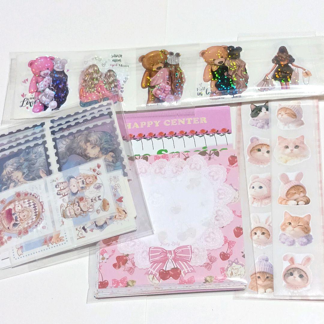 バラメモ&シール 他、可愛い紙モノ 大量 まとめ売りセット - メルカリ