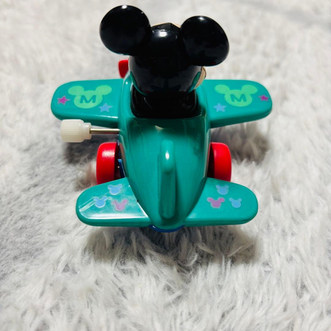 ミッキー 飛行機 おもちゃ ゼンマイ式 ディズニー ミッキーマウス 子供
