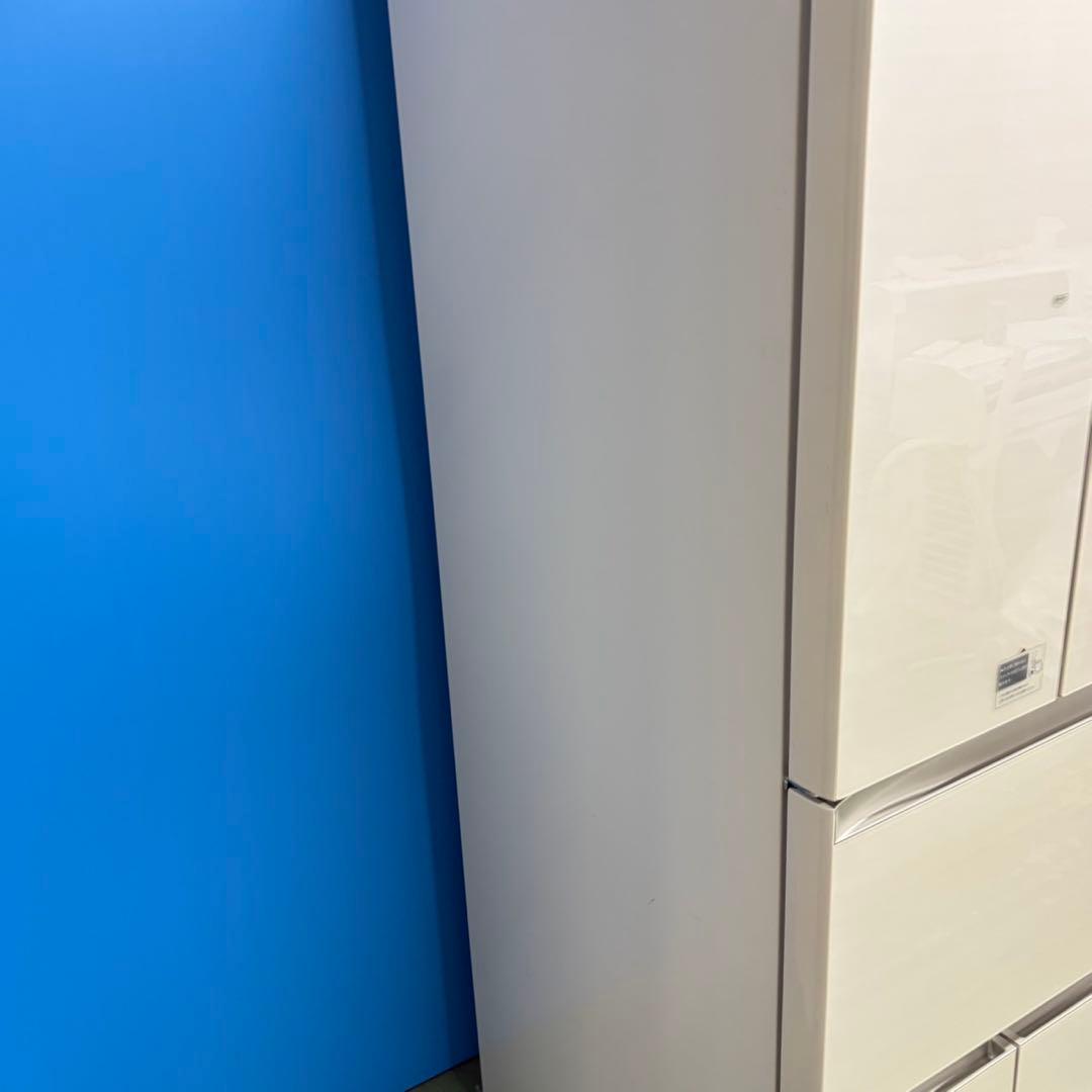 818 大型冷蔵庫 鏡面 6ドア 観音開き フレンチドア 500L強 極美品