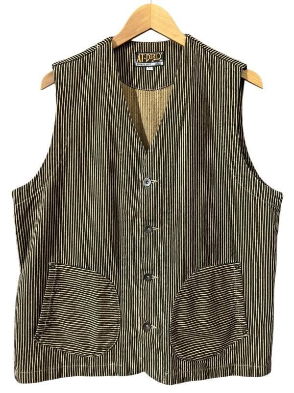 XL AT-DIRTY アットダーティー ブラウンヒッコリー ワーカーズ ベスト