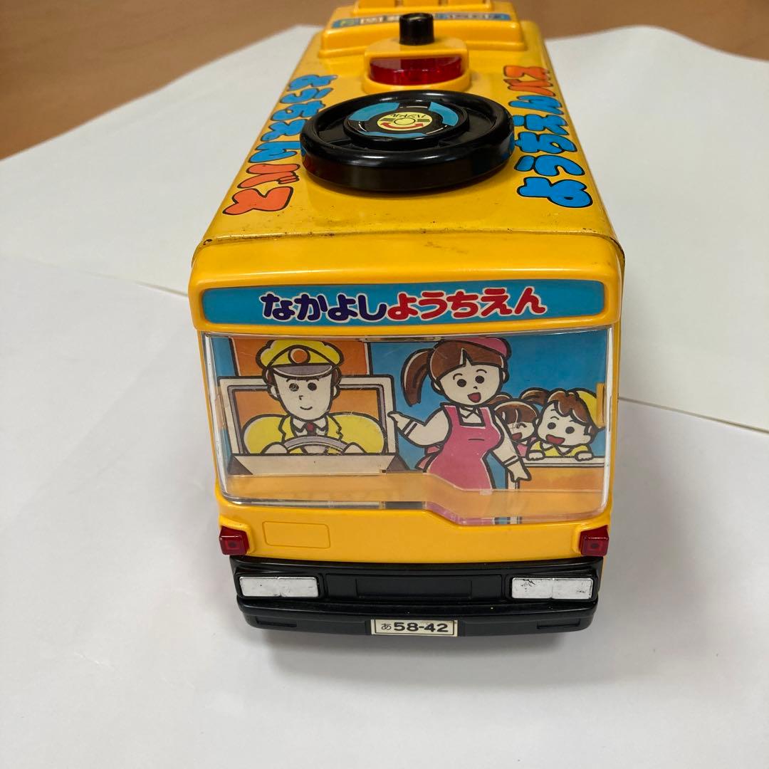 昭和レトロ ようちえんバス ブリキ おもちゃ レトロ - メルカリ