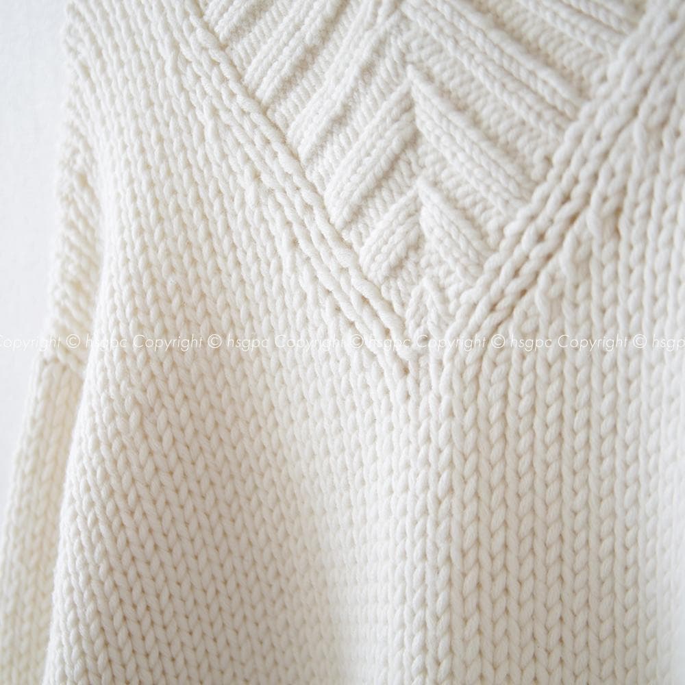 AURALEE Vネック バルキー ニット ローゲージ セーター オーラリー