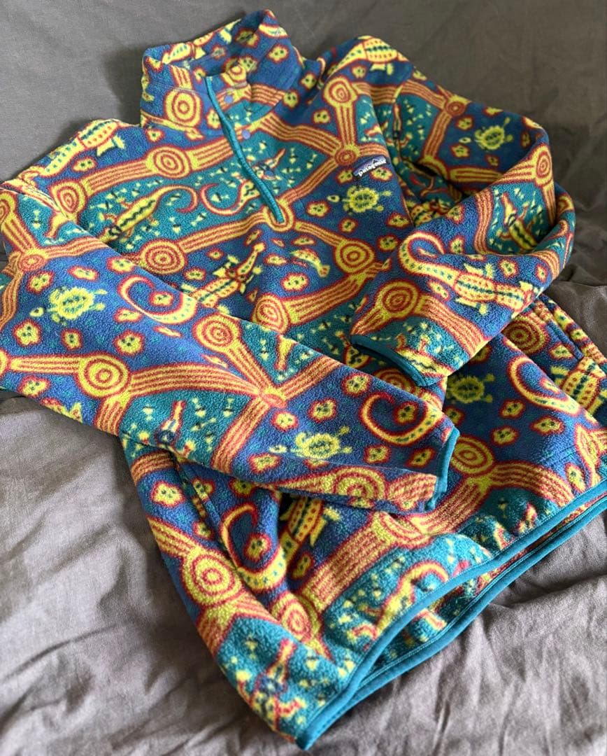 patagonia パタゴニア ワニ柄 シンチラ スナップT 90S 総柄 patagonia パタゴニア ワニ柄 シンチラ スナップT 90S 総柄 - メルカリ