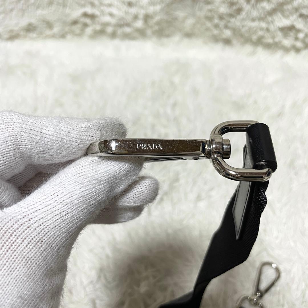 極美品】PRADA プラダ ショルダーストラップ ブラック 黒 ボストン用