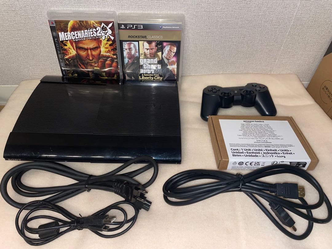 PS3 本体 (250GB)+ ソフト2本 + コントローラー - メルカリ