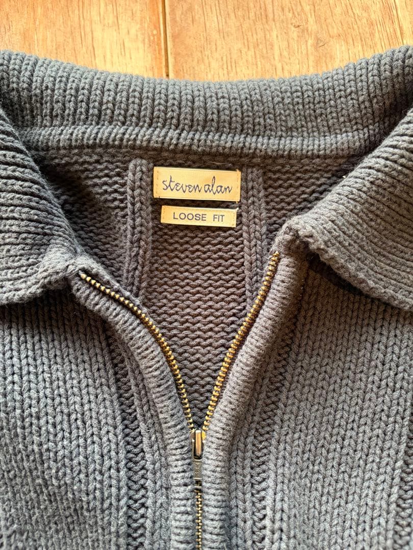 steven alan ハーフジップ ニット - メルカリ