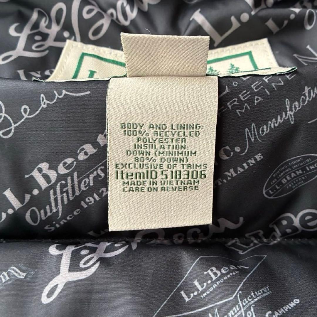 未使用 L.L.BEAN ビーンズ トレイル モデル ダウン ベスト 82 黒