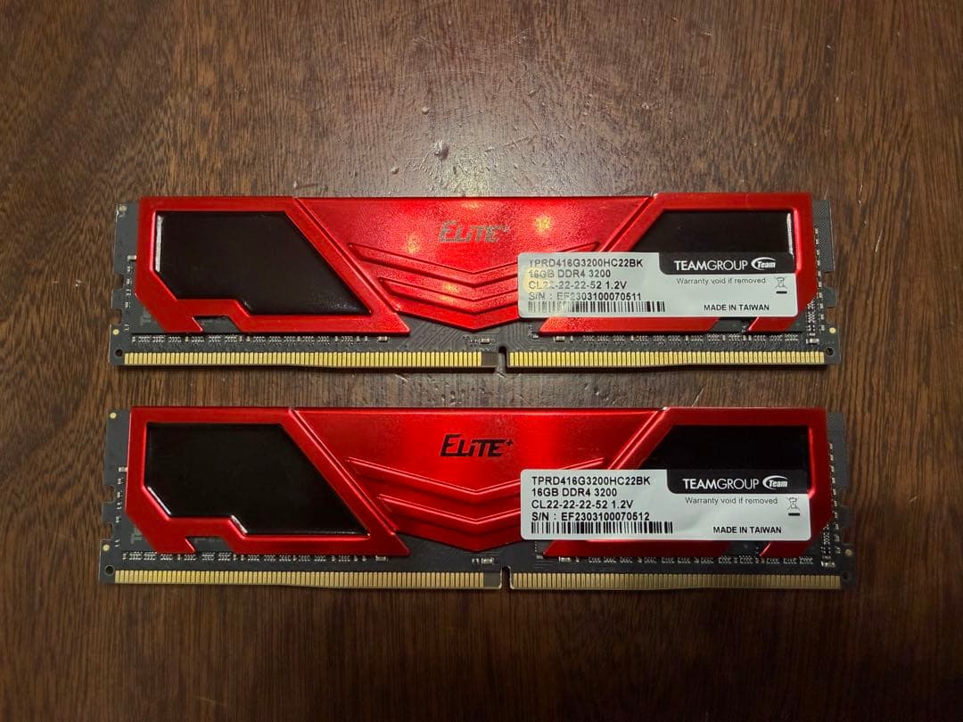 TEAMGROUP ELITE+ DDR4 3200MHz (16GB×2) - メルカリ