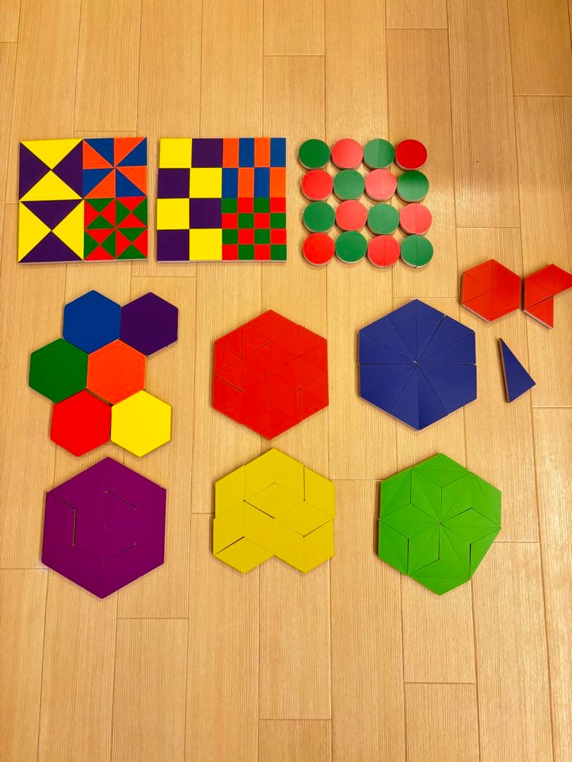 童具館　マグネットモザイク 楽天市場】マグネットモザイク45四角mix・い 童具館 WAKU : 木の