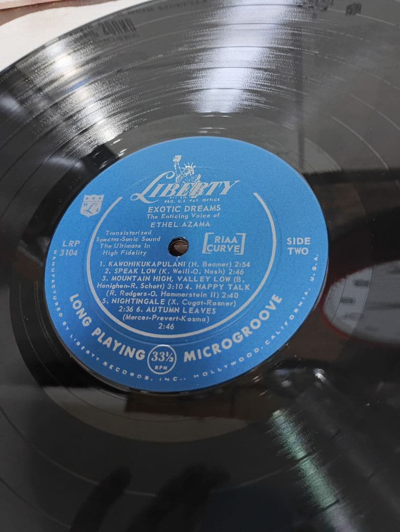 US オリジナル LP MONO エセル アザマ Exotic Dreams