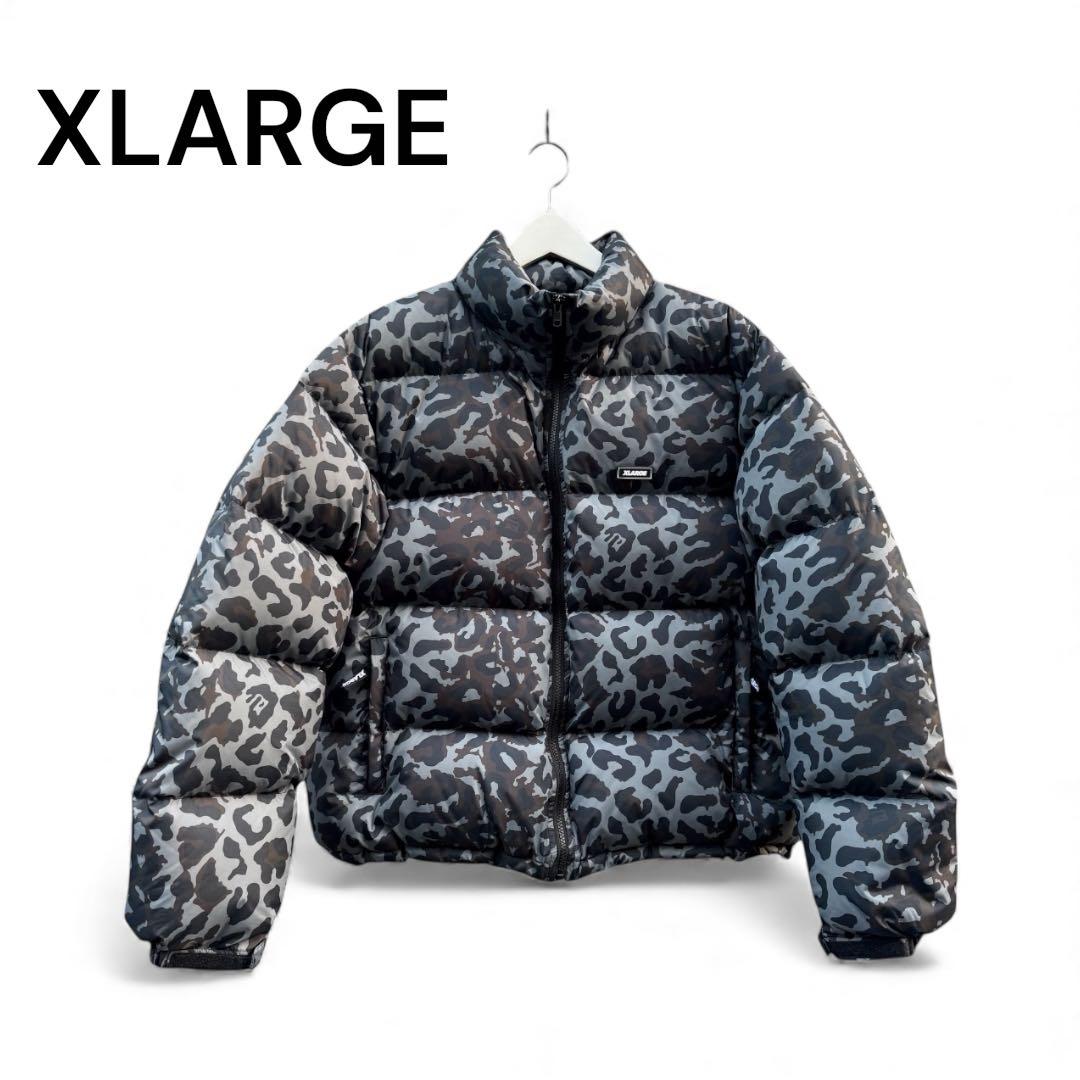 XLARGE エクストララージ レオパード 迷彩柄 ダウンジャケット 24aw