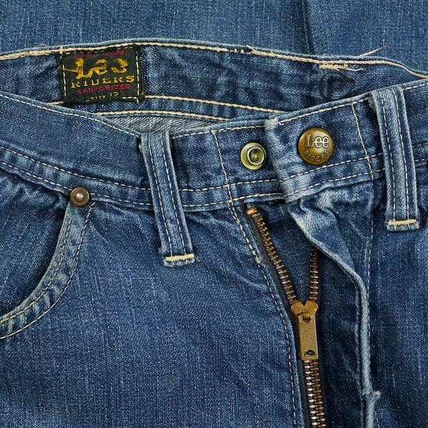 40s 50s Lee ビンテージ 赤タグ UFO 股リベ デニムパンツ キッズ