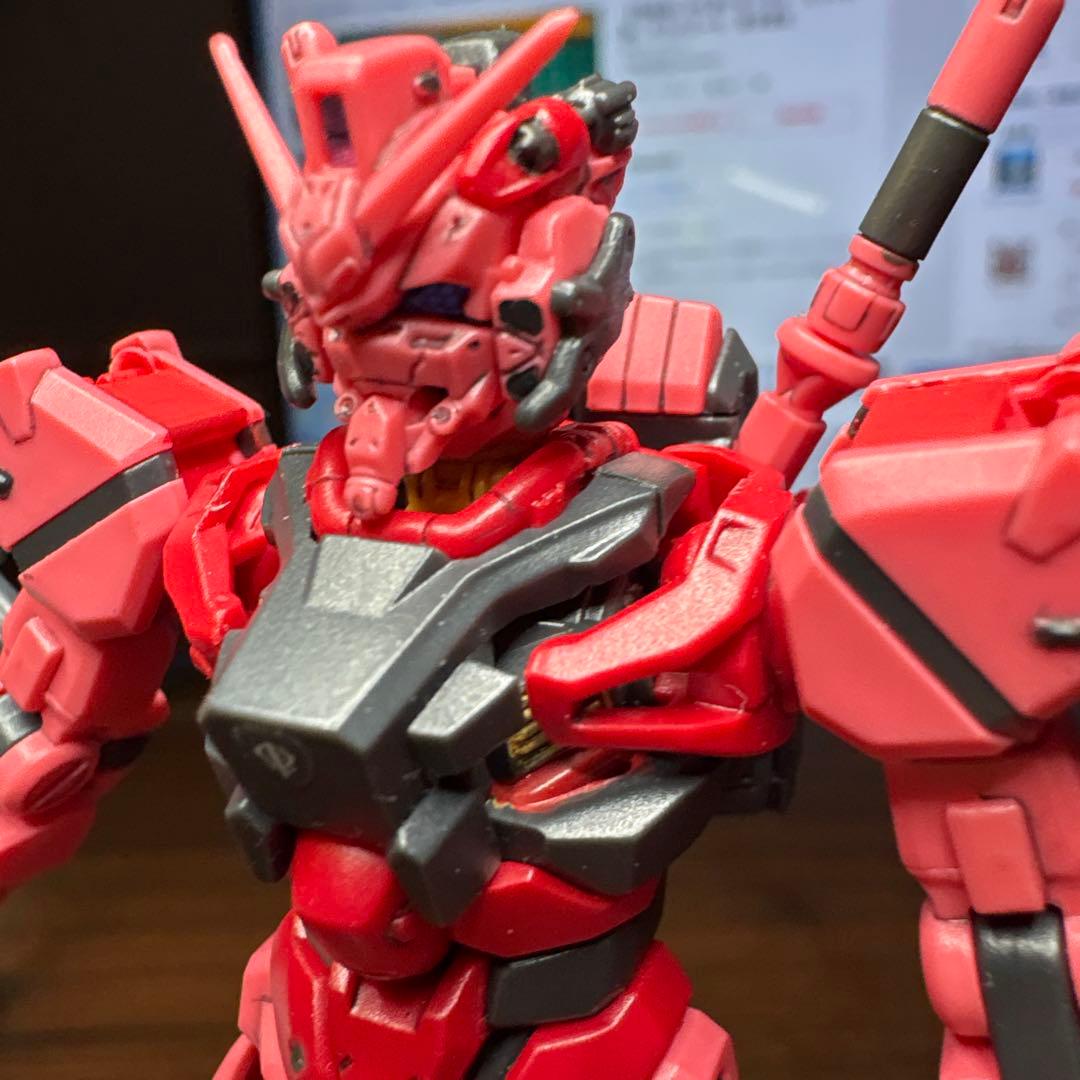 完成品】HG 赤いガンダム ビット6個 ザクバズーカ 部分塗装 - メルカリ