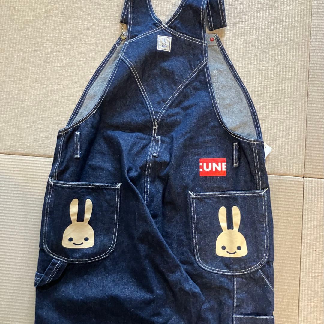 CUNE うさぎ デニムオーバーオール