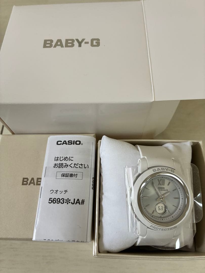 カシオベビージー 電波ソーラー BGA-2900-7AJF レディース ホワイト BABY-G BGA-2900-7AJF レディース 電波ソーラー アナデジ シンプル